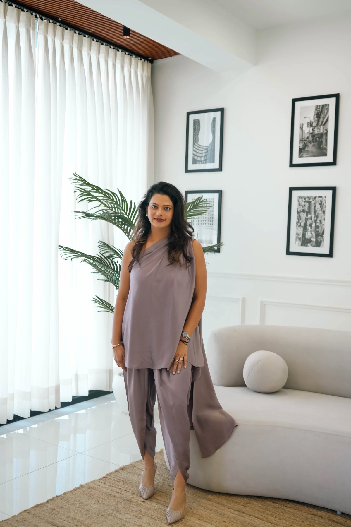 Aline with Dhoti Salwar