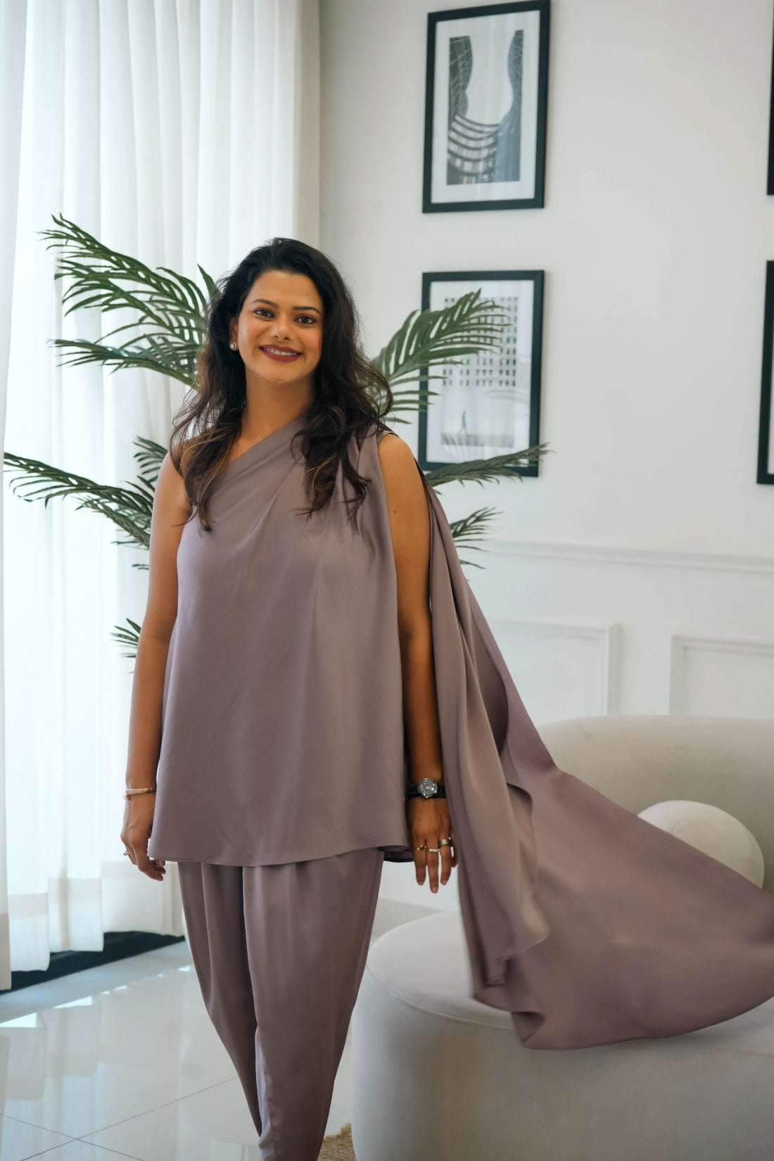 Aline with Dhoti Salwar