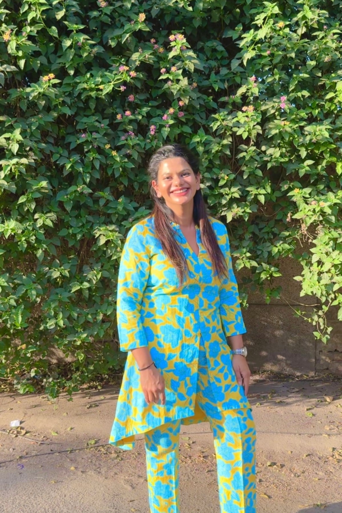 Linen Floral Coord Set